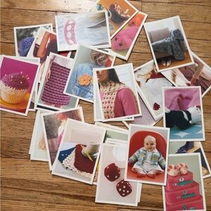 Vintage Crochet Pattern Card Lot